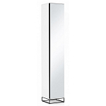 Шкаф-пенал белый с зеркальной дверцей Strict Lines варинант исполнения - 1 | Loft Concept в Ульяновске