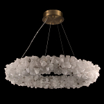 Люстра кольцевая из натурального горного хрусталя Harmonious Crystal Circles варинант исполнения - 2 | Loft Concept в Ульяновске