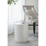 Приставной столик с рисунком из раковин устриц Bone Inlay варинант исполнения - 6 | Loft Concept в Ульяновске