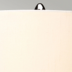 Настольная лампа с шарообразным прозрачным основанием из цветного переработанного стекла и белым цилиндрическим абажуром Elstead Lighting варинант исполнения - 9 | Loft Concept в Ульяновске