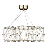 Люстра с тонкой металлической конструкцией цвета золото Quasar варинант исполнения - 4 | Loft Concept в Ульяновске