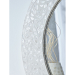 Зеркало круглое инкрустированное раковинами устриц Bone Inlay Dome Mirror White варинант исполнения - 4 | Loft Concept в Ульяновске