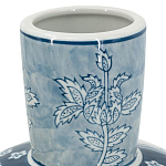 Ваза с голубым цветочным рисунком 43 см Blue & White Ornament варинант исполнения - 3 | Loft Concept в Ульяновске