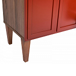 ТВ-тумба красная из массива бука с 2-мя дверками и ящиком Wenge Light варинант исполнения - 6 | Loft Concept в Ульяновске