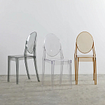 Прозрачный стул с янтарным оттенком LOUIS GHOST CHAIR варинант исполнения - 9 | Loft Concept в Ульяновске