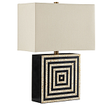 Настольная лампа с квадратным основанием и прямоугольным абажуром Neat Lines варинант исполнения - 4 | Loft Concept в Ульяновске