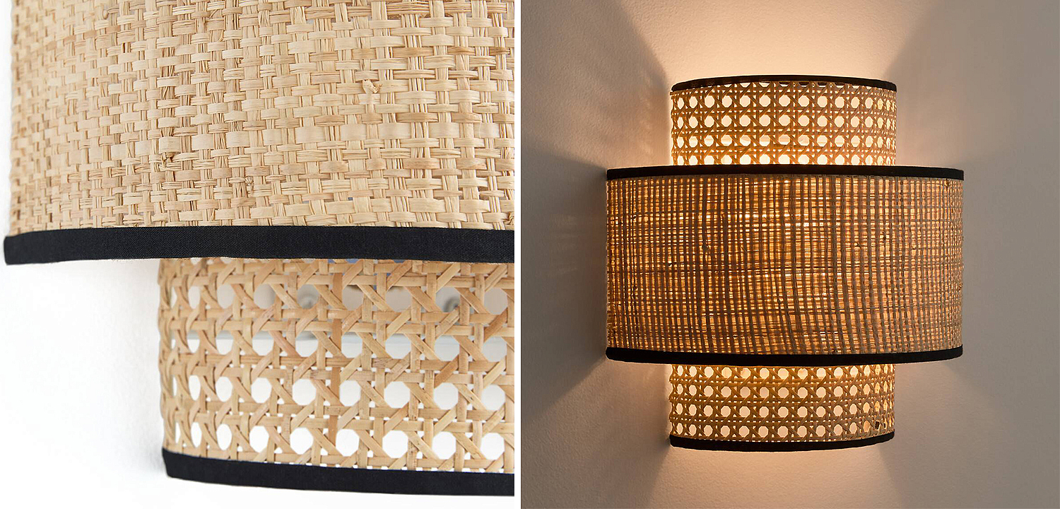 Бра Ottar Wicker Double lampshade - Loft-Concept в Ульяновске