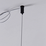 Люстра подвесная светодиодная черный металл Ring Horizontal варинант исполнения - 7 | Loft Concept в Ульяновске