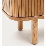 Буфет из ясеневого шпона с открытыми полками и 2-мя раздвижными дверями Toinette варинант исполнения - 4 | Loft Concept в Ульяновске