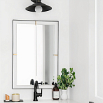 Зеркало прямоугольное в черной раме Gwendelyn варинант исполнения - 3 | Loft Concept в Ульяновске