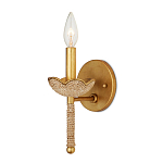 Бра из кованого железа с отделкой плетеной веревкой и сусальным золотом Parisian Style варинант исполнения - 3 | Loft Concept в Ульяновске