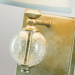 Бра со стеклянным шарообразным декором с пузырьками и бежевым абажуром Feiss варинант исполнения - 3 | Loft Concept в Ульяновске