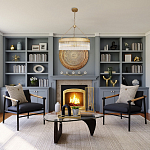 Люстра подвесная круглая со стеклянными трубками Nembus варинант исполнения - 5 | Loft Concept в Ульяновске