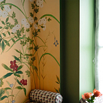 Обои ручная роспись Four Seasons Original colourway on painted Xuan paper with gold ombre варинант исполнения - 2 | Loft Concept в Ульяновске