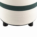 Пуф с плетеной светло-бежевой обивкой Serene Holidays варинант исполнения - 3 | Loft Concept в Ульяновске