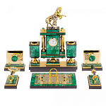 Настольный письменный набор из малахита с декором в виде лошади Leader Organizer варинант исполнения - 1 | Loft Concept в Ульяновске