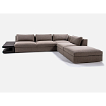 4-х местный Угловой модульный диван Zartаrn с приставным деревянным столиком варинант исполнения - 2 | Loft Concept в Ульяновске