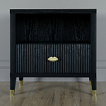 Прикроватная тумбочка с полкой Elsa Dreams Black варинант исполнения - 5 | Loft Concept в Ульяновске