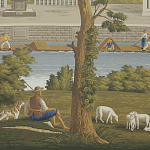 Обои ручная роспись Monuments of Paris Roberts on scenic paper варинант исполнения - 1 | Loft Concept в Ульяновске