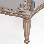 Кресло низкое с мягкой обивкой из велюра на 4-х деревянных ножках Emile Armchair grey варинант исполнения - 4 | Loft Concept в Ульяновске