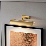 Светильник для картин цвета состаренная латунь с широким плафоном на прямоугольном основании Elstead Lighting варинант исполнения - 12 | Loft Concept в Ульяновске