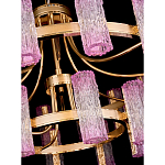 Люстра двухъярусная круглая с текстурными цилиндрическими плафонами Glimpse варинант исполнения - 4 | Loft Concept в Ульяновске