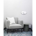 Бра овальной формы белого цвета с 2-мя лампами Lunar Pebbles варинант исполнения - 8 | Loft Concept в Ульяновске