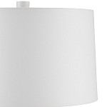 Настольная лампа с корпусом в форме вазы и белым абажуром Lots of Strokes варинант исполнения - 2 | Loft Concept в Ульяновске