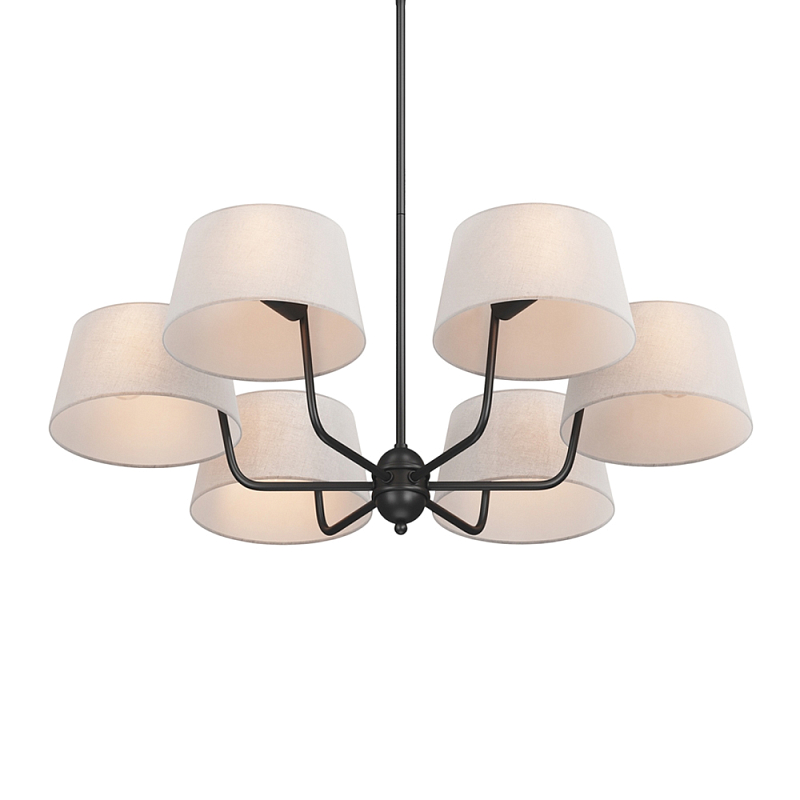 Люстра подвесная Modesto Е14 Латунь Черный Бежевый в Ульяновске | Loft Concept 