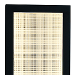 Светодиодное прямоугольное бра из металла черного цвета Lattice Lux варинант исполнения - 2 | Loft Concept в Ульяновске