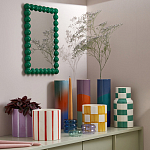 Настенное зеркало в зеленой раме Nya Green Mirror варинант исполнения - 3 | Loft Concept в Ульяновске