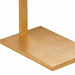 Торшер с прямоугольным абажуром на золотом металлическом каркасе Rectangular Plane  варинант исполнения - 3 | Loft Concept в Ульяновске