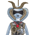 Кукла из джинсовой одежды и армейских палаток Rusalka Jeans&Tents варинант исполнения - 2 | Loft Concept в Ульяновске