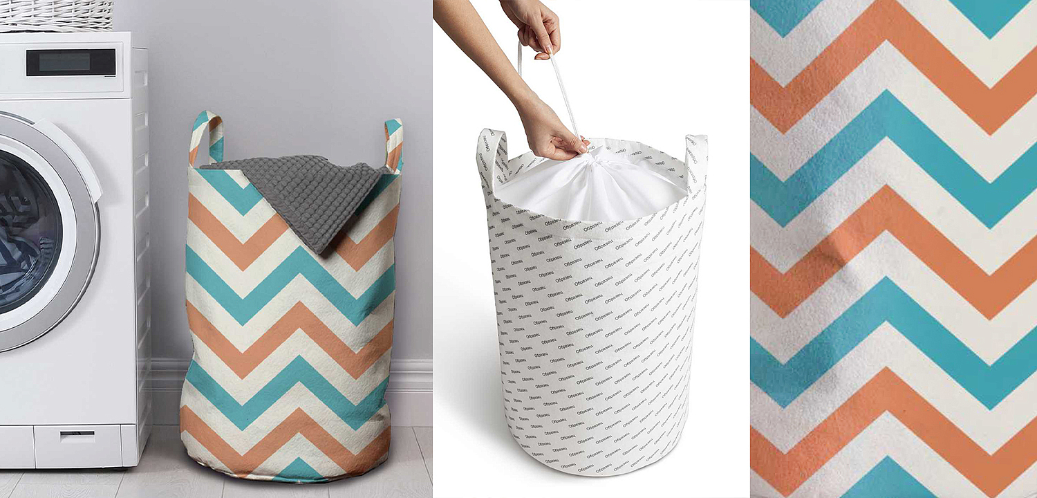 Корзина Turquoise Chevron Basket Корзина Turquoise Chevron Basket - Loft-Concept в Ульяновске