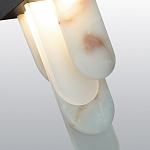 Подвесной светильник с белыми вертикальными элементами Alabaster Totem варинант исполнения - 5 | Loft Concept в Ульяновске