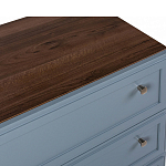 Комод серый из массива бука с 3-мя ящиками Wenge Light варинант исполнения - 2 | Loft Concept в Ульяновске