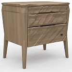 Тумба прикроватная из массива дуба с 2-мя ящиками Tasteful Furniture варинант исполнения - 1 | Loft Concept в Ульяновске