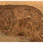 Картина с изображением Леопардов Leopards by stream варинант исполнения - 2 | Loft Concept в Ульяновске