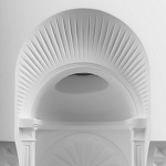 Встраиваемый в стену гипсовый светильник под покраску с арками и рельефными колоннами Antiquity Athena варинант исполнения - 6 | Loft Concept в Ульяновске