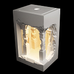 Встраиваемый в стену гипсовый светильник под покраску с колоннами и арками в античном стиле Antiquity Athena варинант исполнения - 3 | Loft Concept в Ульяновске