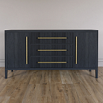 Буфет Primo с тремя ящиками и двумя фасадами Черный дуб варинант исполнения - 1 | Loft Concept в Ульяновске
