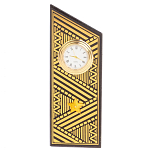 Часы подарочные настольные в виде погона Генерала из натурального камня Змеевик Gold Military Clock варинант исполнения - 7 | Loft Concept в Ульяновске