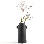 Ваза Serené Ceramic Vase Черная варинант исполнения - 3 | Loft Concept в Ульяновске