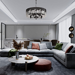 Люстра круглая из матового черного металла с подвесками из прозрачных стеклянных трубок Noir Tubes варинант исполнения - 12 | Loft Concept в Ульяновске