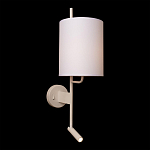 Бра с цилиндрическим тканевым абажуром и регулируемым спотом Pure Cylinder варинант исполнения - 1 | Loft Concept в Ульяновске