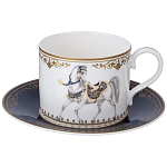 Чайный сервиз из фарфора с изображением лошадей на 6 персон 14 предметов Porcelain Horse Set варинант исполнения - 2 | Loft Concept в Ульяновске