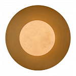 Бра круглое с плафоном из натурального камня на латунном основании Cryptocrystalline Stone варинант исполнения - 2 | Loft Concept в Ульяновске