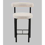 Стул полубарный Floreo букле молочный варинант исполнения - 4 | Loft Concept в Ульяновске