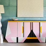 Дизайнерский комод с геометрическим рисунком Arredi варинант исполнения - 3 | Loft Concept в Ульяновске