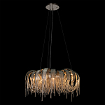 Люстра круглая подвесная с металлическими дугами и длинными цепочками 80 см Atlantis Chain варинант исполнения - 3 | Loft Concept в Ульяновске